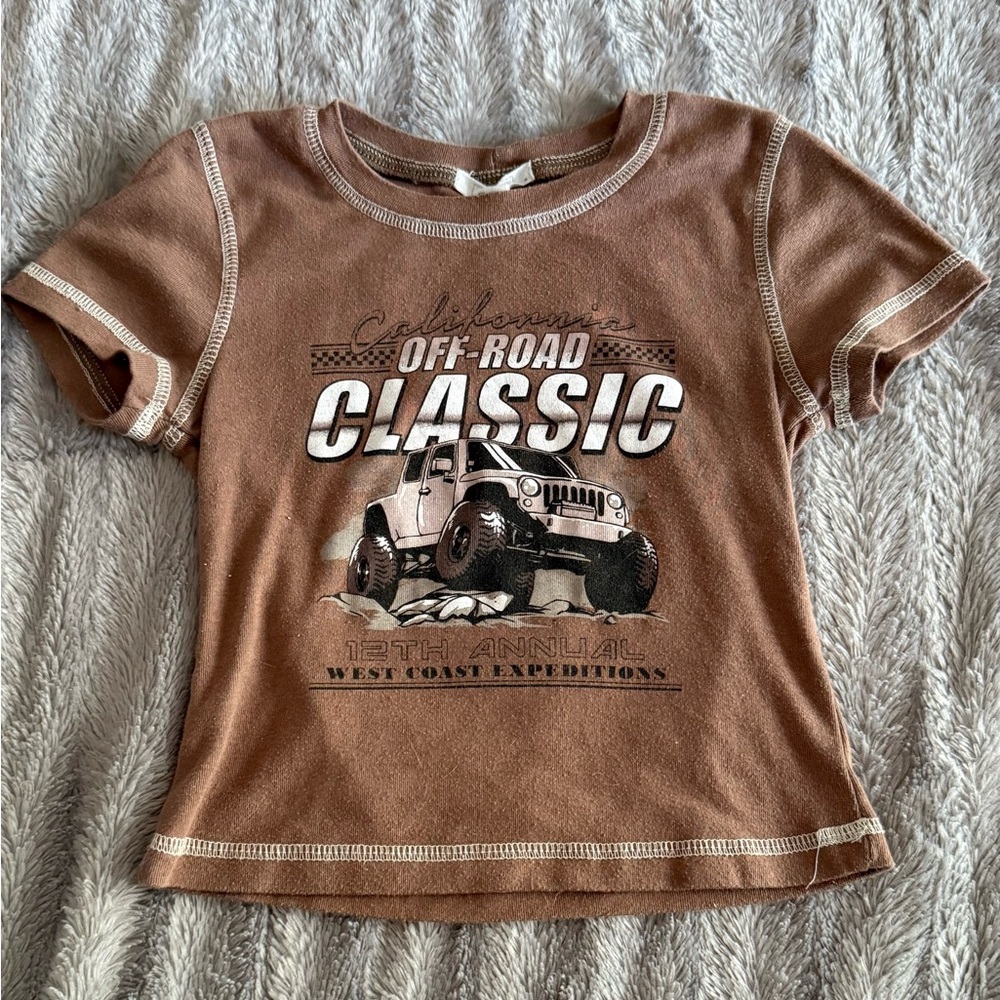Tillys Full Tilt Brown Off-Road Classic Baby Tee